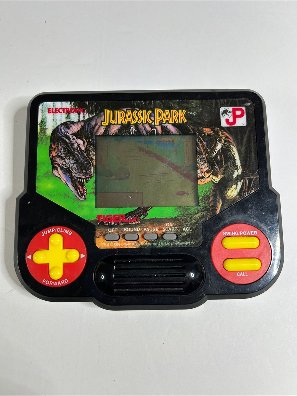 Vintage Jurassic park handheld video game works